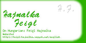 hajnalka feigl business card